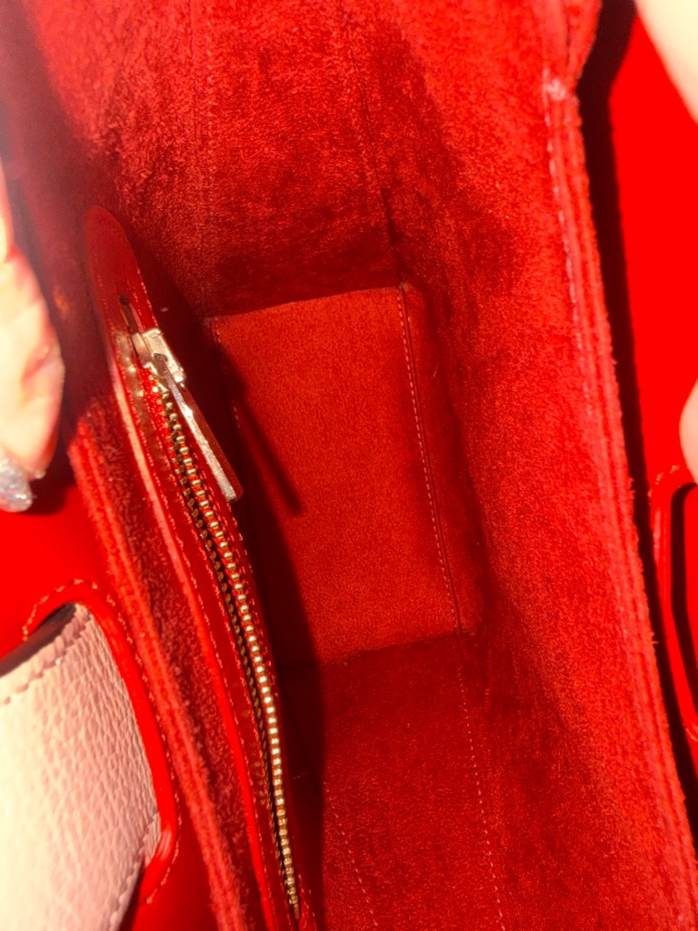 Christian Louboutin Pink Paloma Small Tote with Tan Leather Handles - Picture 5 of 10